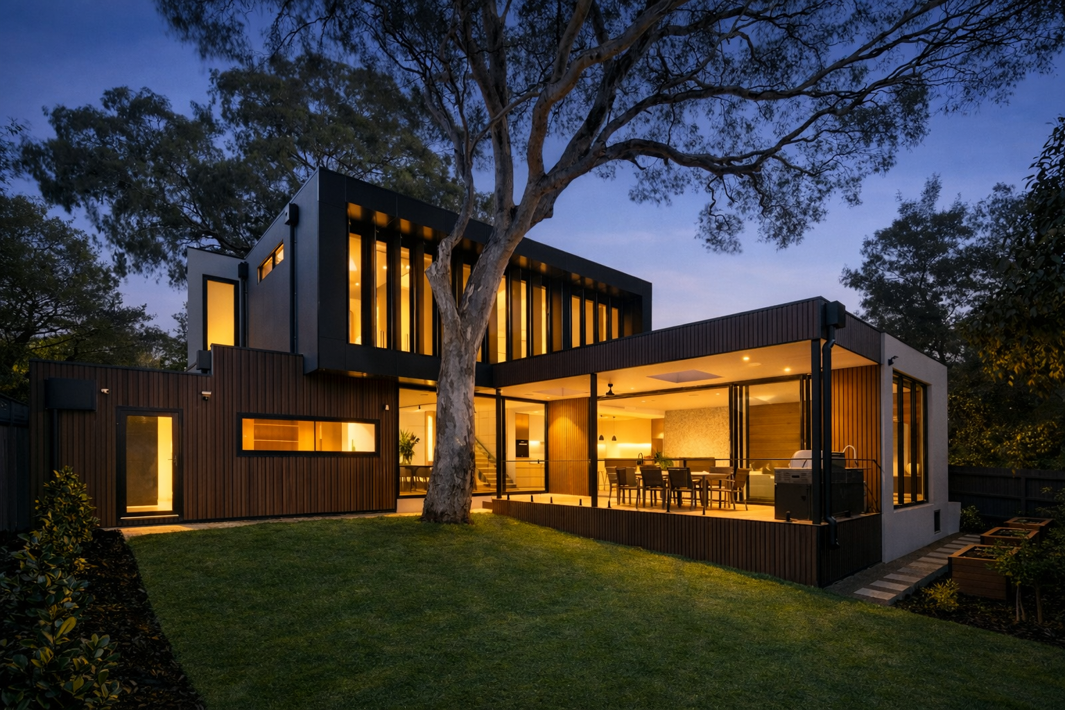 Modern home exterior
